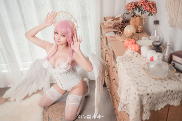 coser@蠢沫沫_化身美丽迷人的 Angel [蠢沫沫 cos 图集]-第2张图片