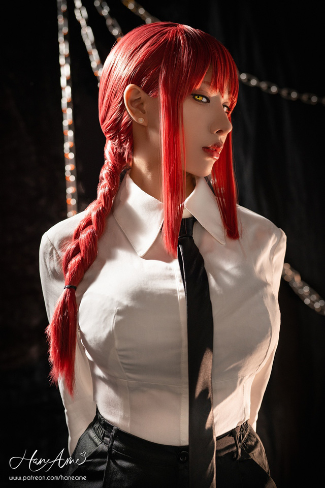 雨波HaneAme cos“链锯美人”玛奇玛 [雨波_HaneAme cos 作品]-第5张图片