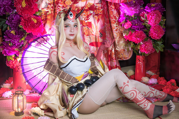 越南 coser Azami 在《Fate/Grand Order》中变身小妖精 cos 茨木童子-第1张图片