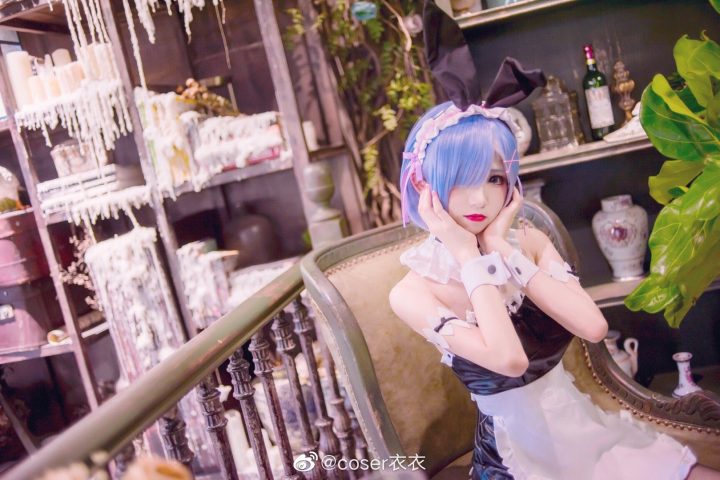 Coser衣衣在《Re:Zero》中 COS 蕾姆，变身美丽迷人的女仆-第2张图片