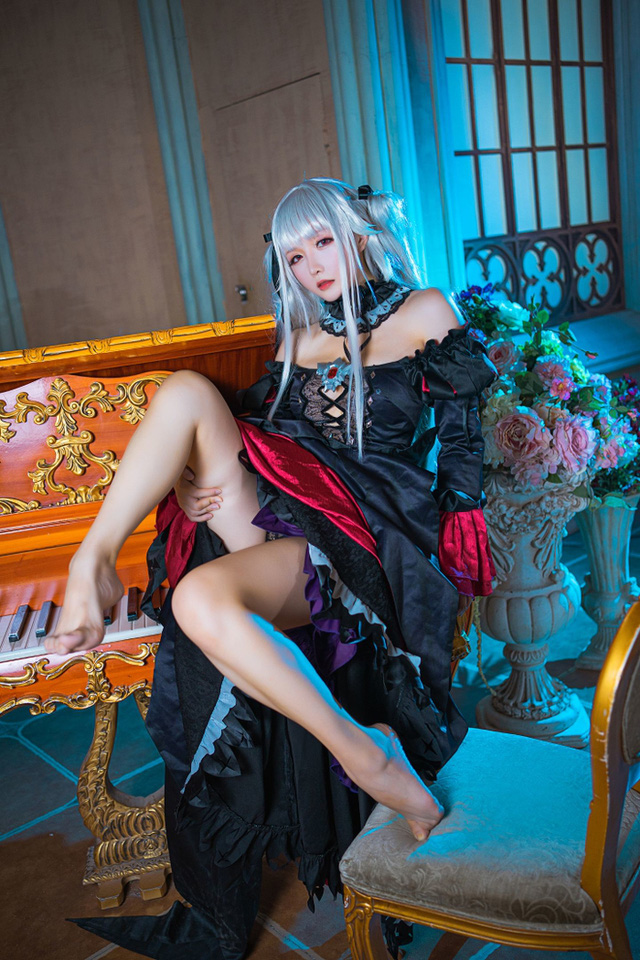 星之迟迟 cos 作品 | coser@星之迟迟演绎“礼服装”篝之雾枝-第3张图片