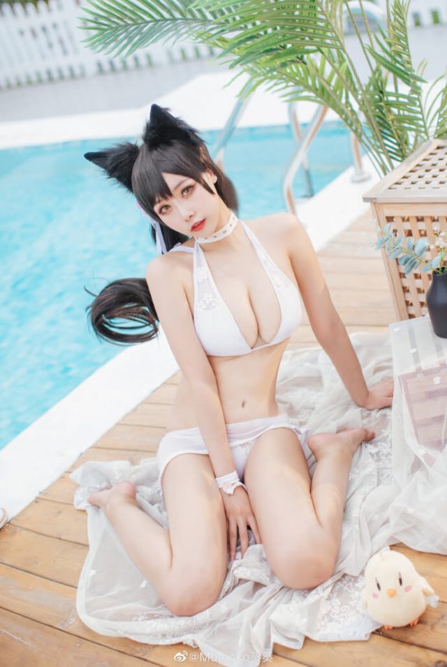 Momoko葵葵 cos “比基尼版”爱宕 [coser@Momoko葵葵 cos 图集]-第4张图片