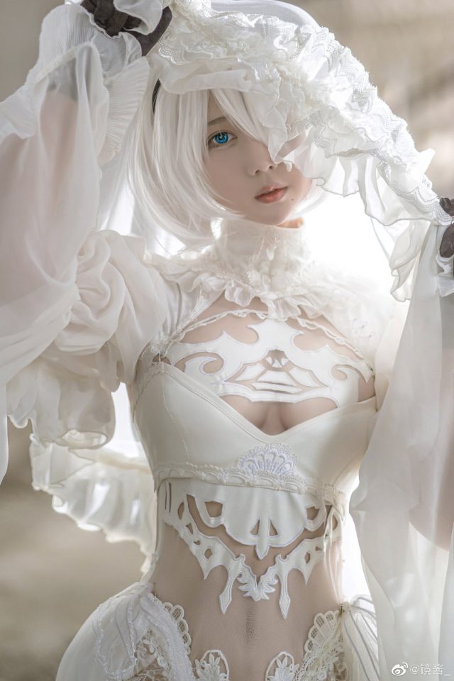 coser@镜酱cos图集 | 国内小姐姐_镜酱cos“婚纱版”2B-第6张图片