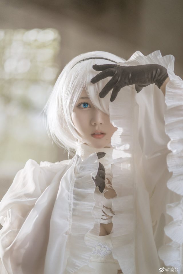 coser@镜酱cos图集 | 国内小姐姐_镜酱cos“婚纱版”2B-第7张图片