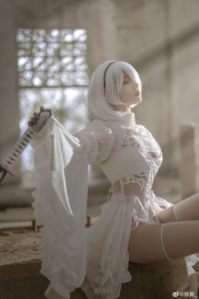 coser@镜酱cos图集 | 国内小姐姐_镜酱cos“婚纱版”2B-第5张图片