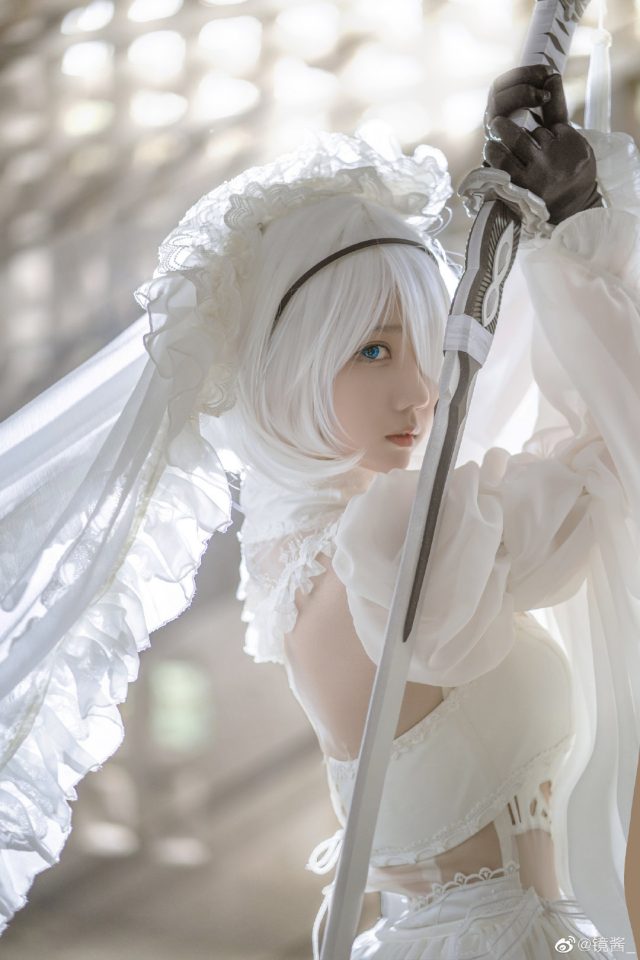 coser@镜酱cos图集 | 国内小姐姐_镜酱cos“婚纱版”2B-第8张图片