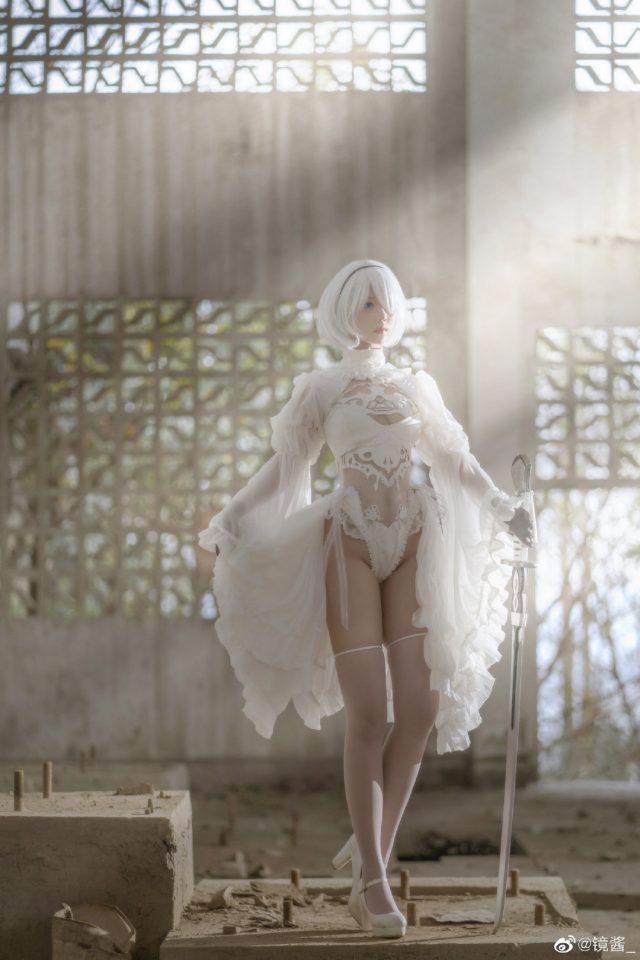 coser@镜酱cos图集 | 国内小姐姐_镜酱cos“婚纱版”2B-第2张图片