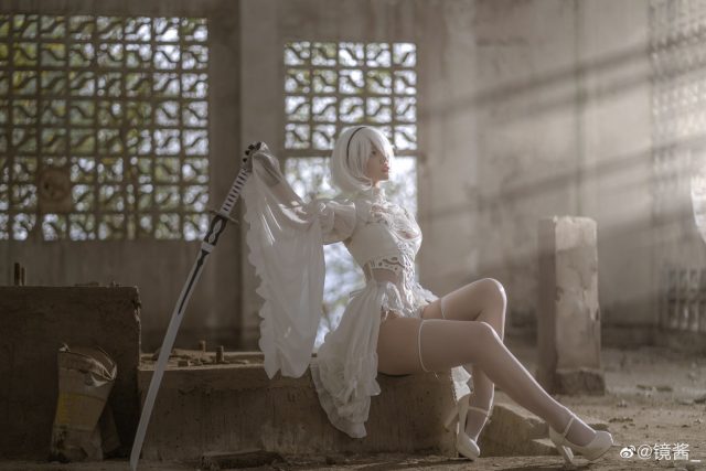 coser@镜酱cos图集 | 国内小姐姐_镜酱cos“婚纱版”2B-第4张图片