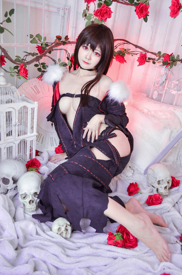 Arty亚缇cos虞姬 | Arty亚缇在《Fate/Grand Order》cos“虞美人”虞姬-第1张图片