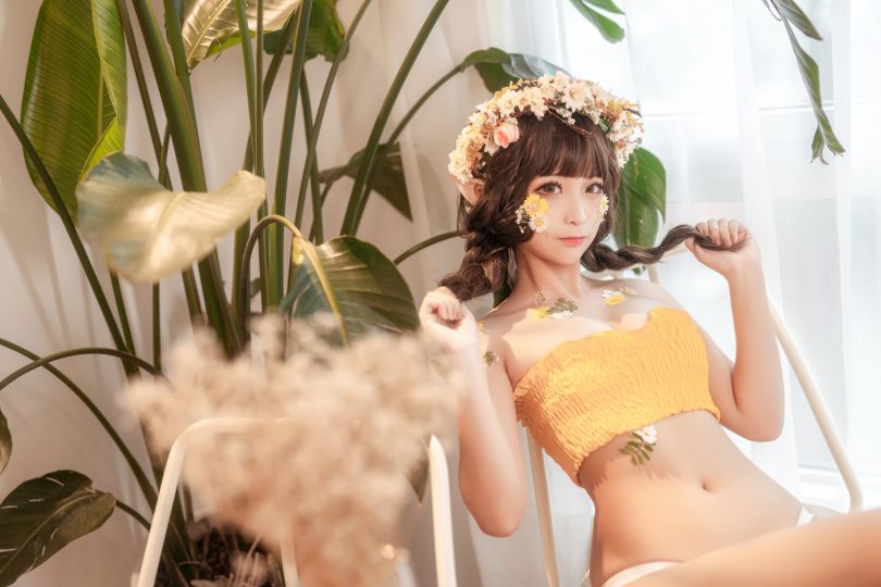 蠢沫沫cosplay | 蠢沫沫 - 尖耳国度·花精灵cos图集 [40P-531MB]-第1张图片