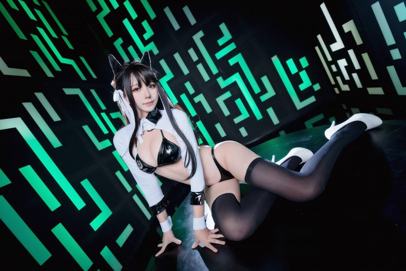 菌烨tako cosplay | 菌烨tako_碧蓝航线·爱宕犬赛车cos [9P-30MB]-第1张图片