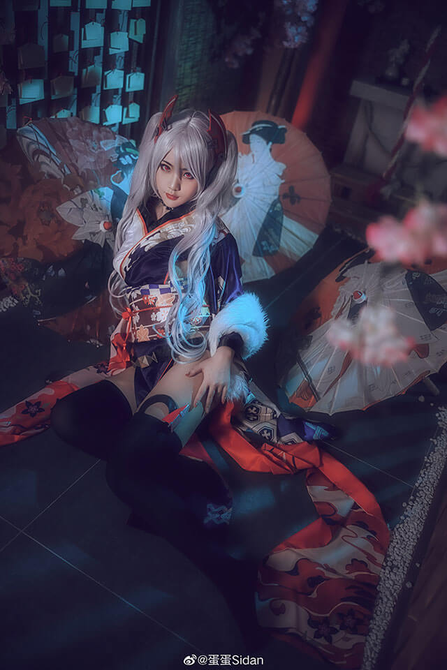 coser@蛋蛋Sidan在《碧蓝航线》变身性感迷人的欧根亲王-第2张图片