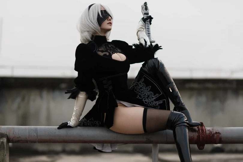 小仓千代w cos 2B | 小仓千代w_8月舰长·2B原皮cos作品 [20P-104MB]-第1张图片