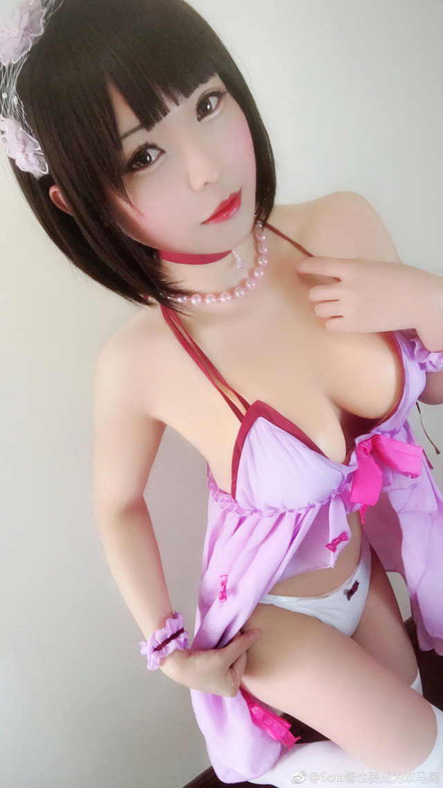 coser@Sola酱也要成为双马尾《路人女主的养成方法》cos加藤惠(sola酱今天也要双马尾)插图1