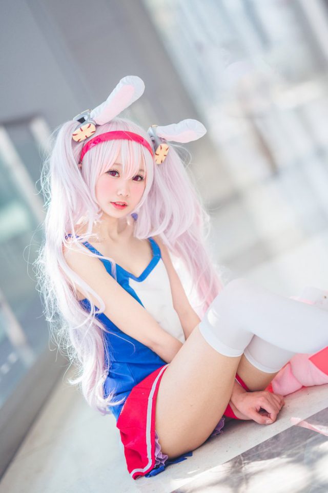 coser@咿淼在《碧蓝航线》化身性感的“萝莉天使”拉菲-第3张图片