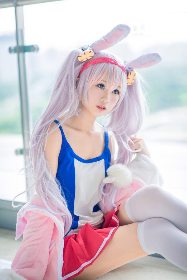 coser@咿淼在《碧蓝航线》化身性感的“萝莉天使”拉菲-第5张图片