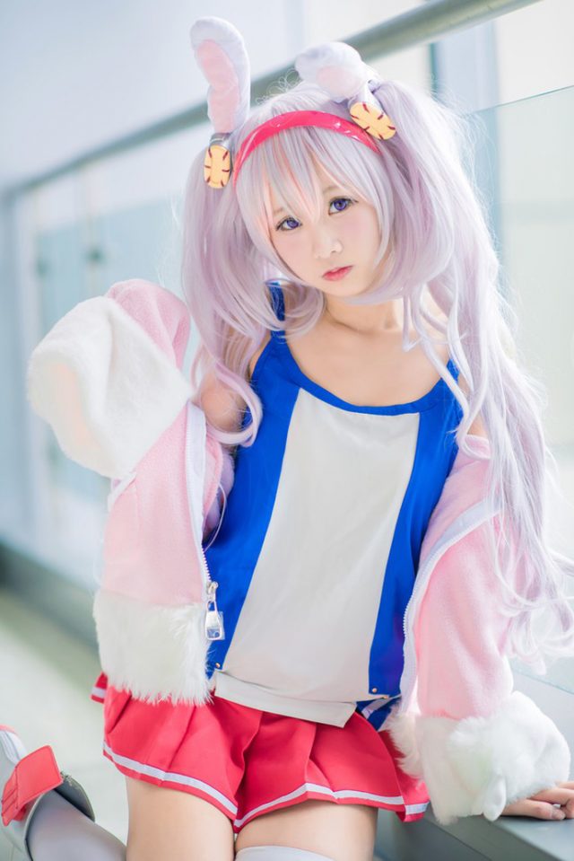 coser@咿淼在《碧蓝航线》化身性感的“萝莉天使”拉菲-第7张图片