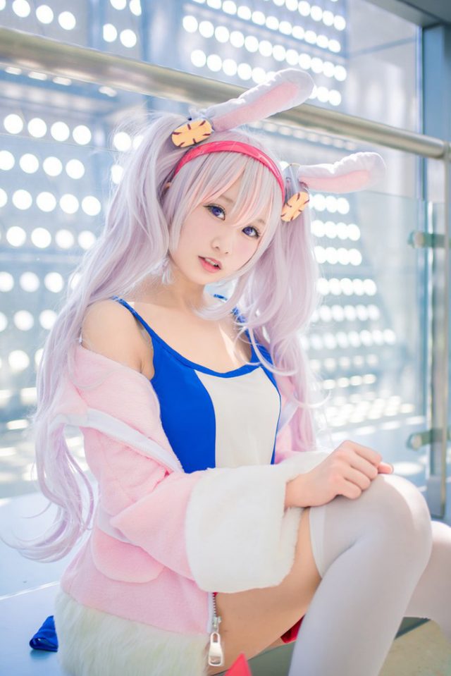 coser@咿淼在《碧蓝航线》化身性感的“萝莉天使”拉菲-第6张图片