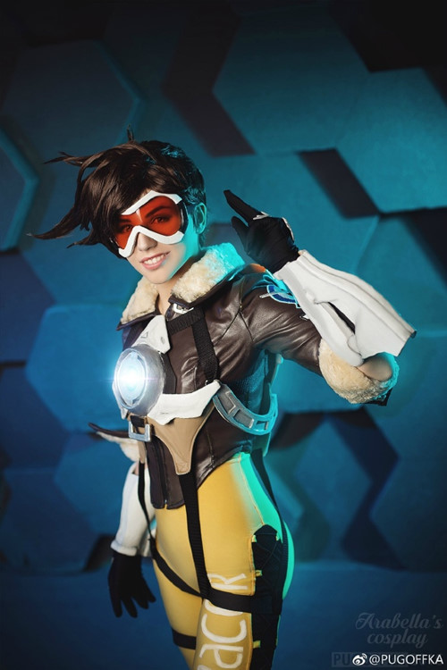 coser@PUGOFFKA在《守望先锋》化身迷人的“猎空者”Tracer-第6张图片