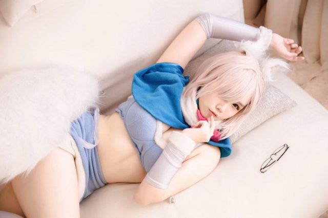 coser@麻花麻花酱在《Fate/Grand Order》化身“盾之少女”玛修-第1张图片