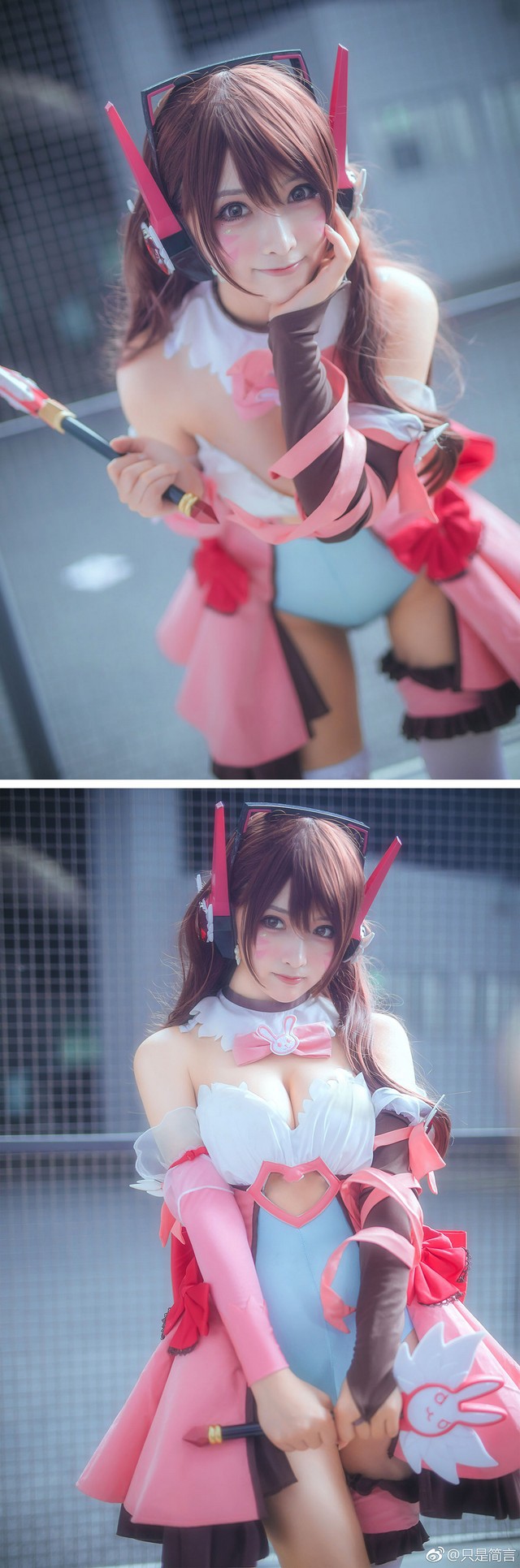 coser@只是简言在《守望先锋》中化身“小甜心”宋哈娜D.Va-第2张图片