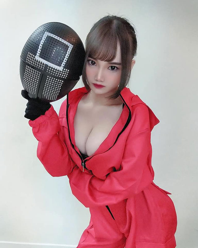 又大又圆的鱿鱼游戏“Squid Game cosplay”，让人眼花缭乱-第3张图片