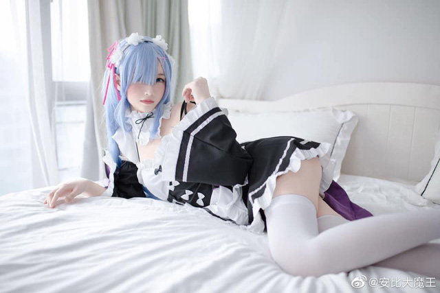 coser@安比大魔王化身《Re：从零开始的异世界生活》中的“女仆”蕾姆-第3张图片