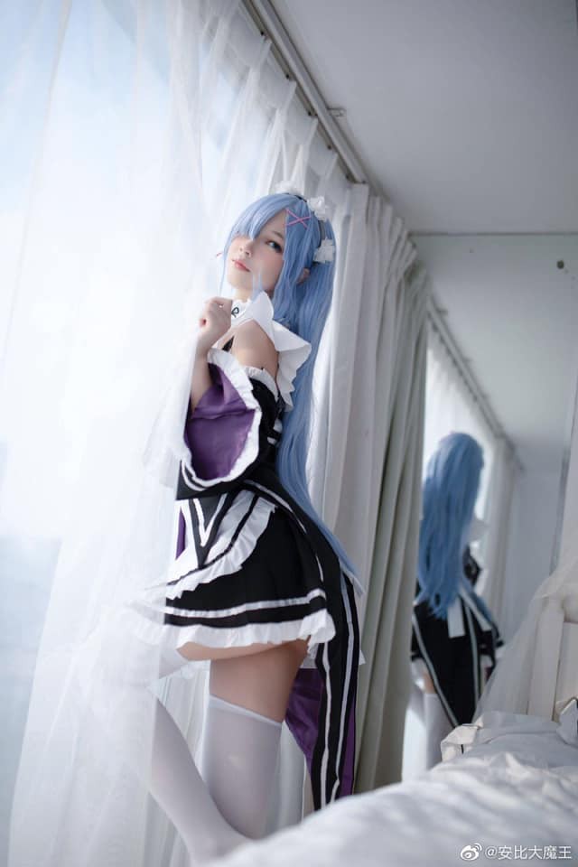 coser@安比大魔王化身《Re：从零开始的异世界生活》中的“女仆”蕾姆-第4张图片