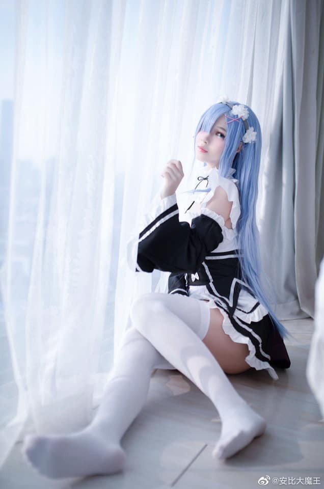 coser@安比大魔王化身《Re：从零开始的异世界生活》中的“女仆”蕾姆-第5张图片