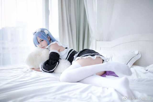 coser@安比大魔王化身《Re：从零开始的异世界生活》中的“女仆”蕾姆-第2张图片