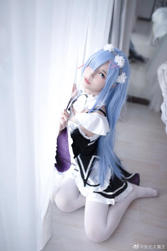 coser@安比大魔王化身《Re：从零开始的异世界生活》中的“女仆”蕾姆-第7张图片