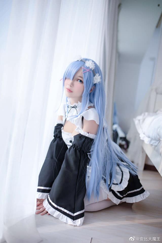 coser@安比大魔王化身《Re：从零开始的异世界生活》中的“女仆”蕾姆-第6张图片