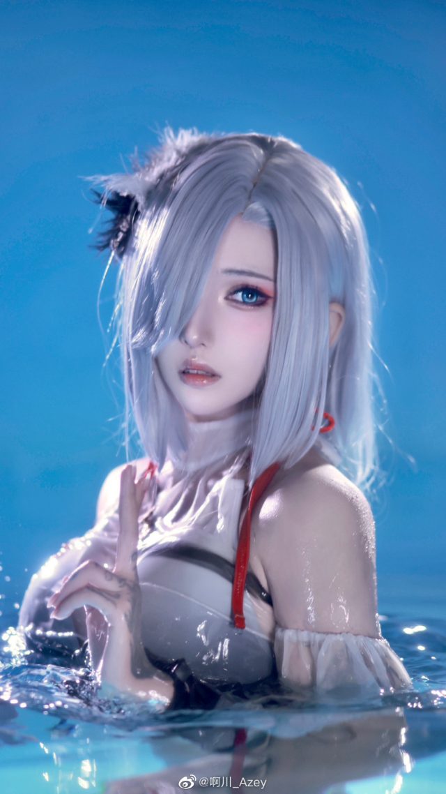 啊川_Azey cos《原神》申鹤，美丽迷人尽显神秘魅力-第3张图片