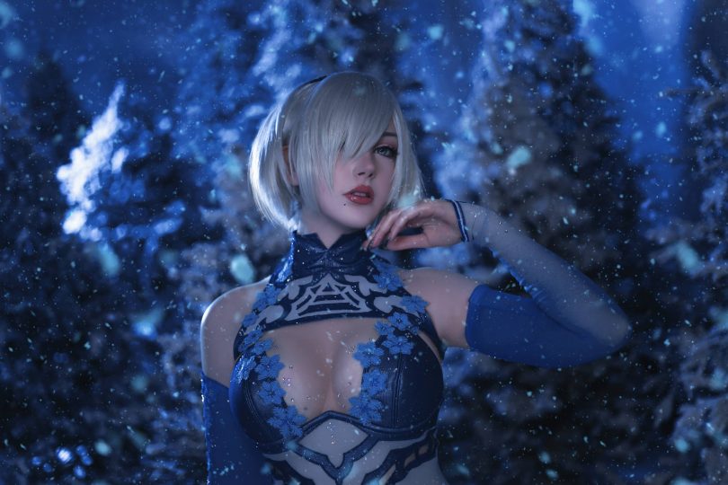 Sayathefox cos冰雪2B | Sayathefox_尼尔机械纪元·冰雪2B cos作品 [16P-267MB]-第1张图片