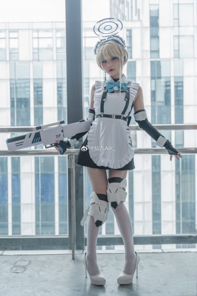 仙九Airi cos《蔚蓝档案》飞鸟马时，再现美少女战士的酷帅魅力-第6张图片