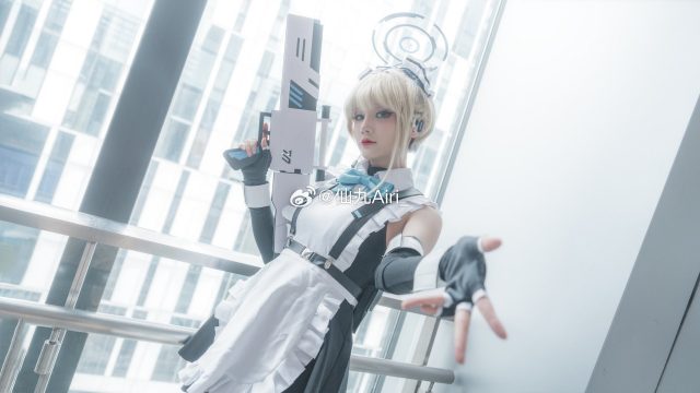 仙九Airi cos《蔚蓝档案》飞鸟马时，再现美少女战士的酷帅魅力-第3张图片