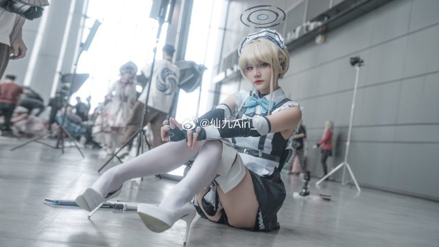 仙九Airi cos《蔚蓝档案》飞鸟马时，再现美少女战士的酷帅魅力-第2张图片