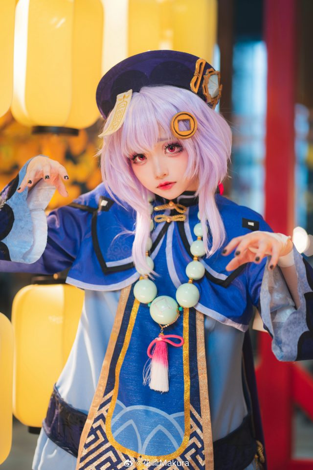 花崎Makura cos《原神》七七，可爱迷人小僵尸魅力爆棚！-第6张图片