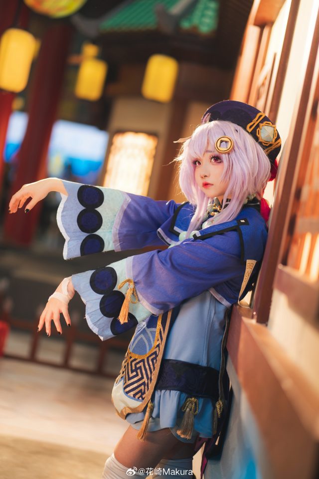 花崎Makura cos《原神》七七，可爱迷人小僵尸魅力爆棚！-第5张图片