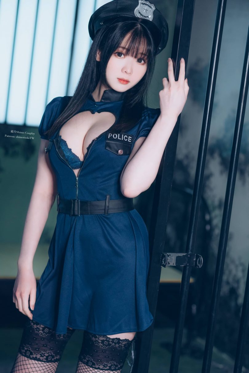 霜月shimo cos Police | 霜月shimo_Police·制服+网袜cos作品 [50P-791MB]-第1张图片