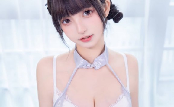 神楽坂真冬_雪糕小姐 cos | 神楽坂真冬_雪糕小姐·吊带裙cos作品 [75P-185MB]