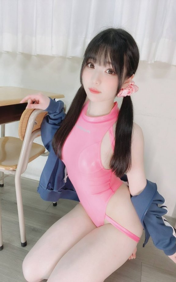 霜月shimo cos_泳装 | 霜月shimo_Pink Swimsuit·粉色泳装cos [21P-107MB]