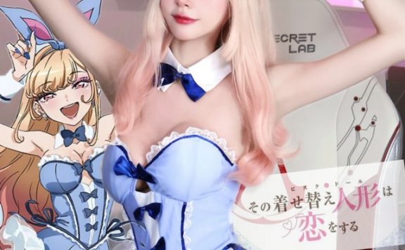 泰国coser AumAum化身喜多川海梦，展现兔女郎的迷人魅力