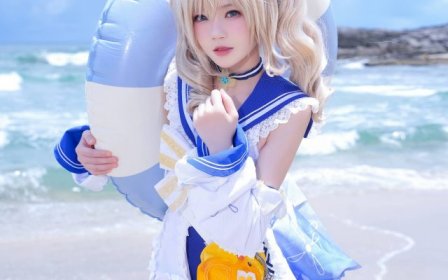 原神COSPLAY：桜桃喵完美演绎可爱偶像芭芭拉的清新魅力